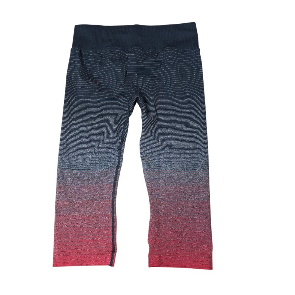 Brooks Womens‎ Running Leggings Cropped Ombre Striped Capri Sz S Petite